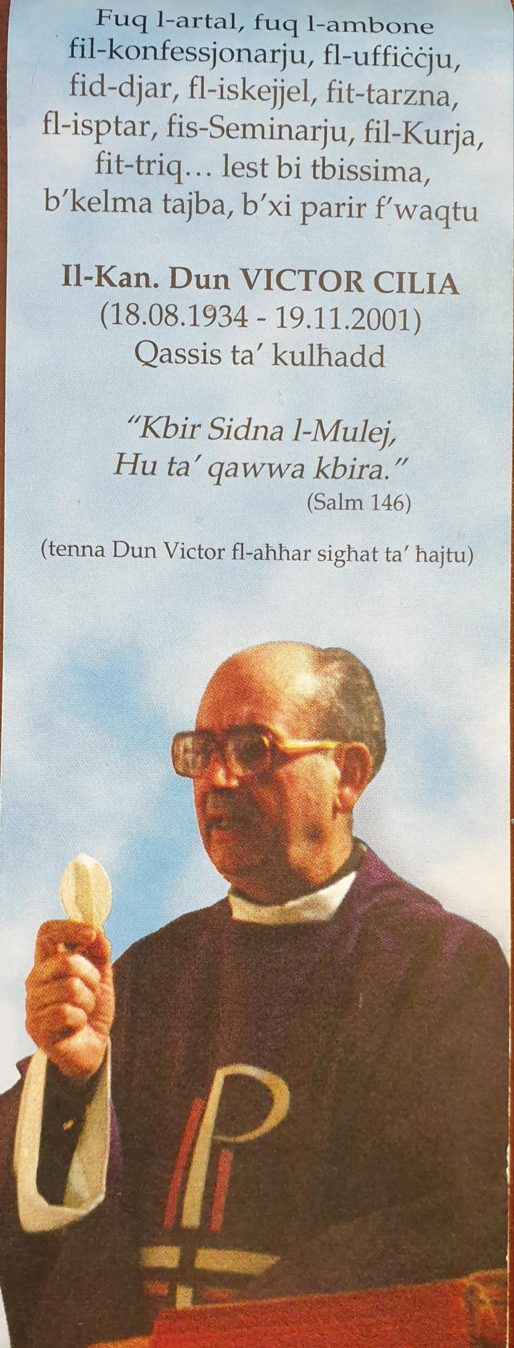 Rev. Can. Dun Victor  CILIA 